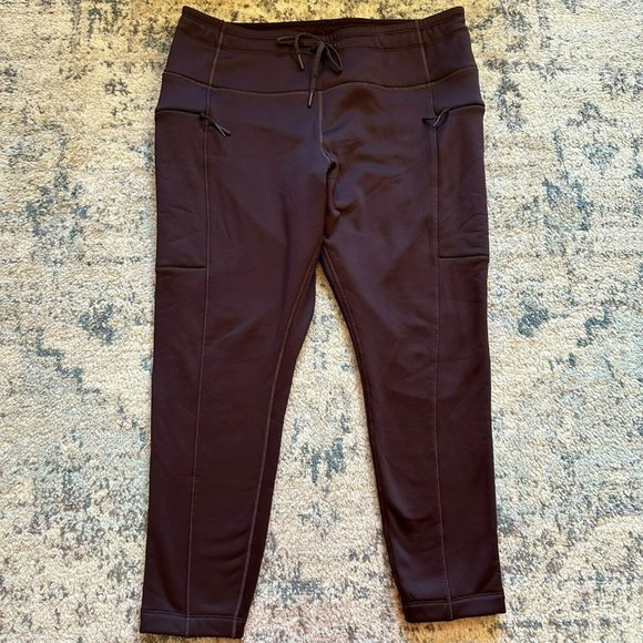 Old Navy Pants - Old Navy | High Waisted Ultra Coze Go Dry Jogger Leggings Womens 2X 2XL Brown